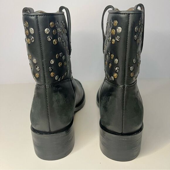 Free People Studded Pull On Ankle Boots in Black 6.5 - Picture 8 of 11